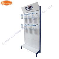 China Perforated Shelf Cell Phone Rack Mobile Accessories Display Stand With Hooks factory