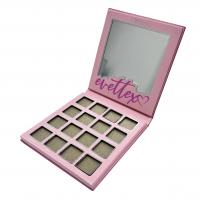 China Packaging Cardboard Cosmetic Box Covered Glossy Lamination Empty Eyeshadow Palette for sale