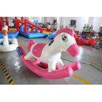 China Soft Pvc 0.9mm Inflatable Horse Rocking Pony Toys Animal factory