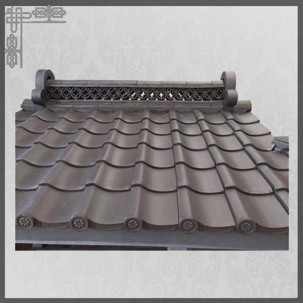 Quality Matt Traditional Clay Roof Tiles 220mm Plain Asian Style Roof Tiles for sale