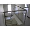 China Glass Panel Stainless Steel Glass Railing Post Balustrade Installation For Balcony factory