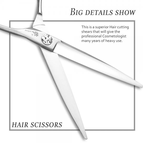 Quality 7.0 Inch Professional Barber Scissors , Right Handed Japanese Cobalt Shears for sale
