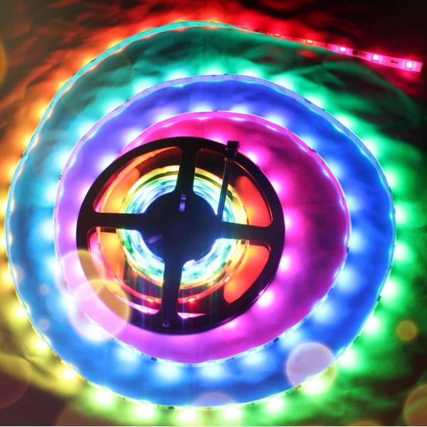Quality WS2812B Flexible LED Strip Light RGB 5050SMD Individual Addressable 16.4FT for sale