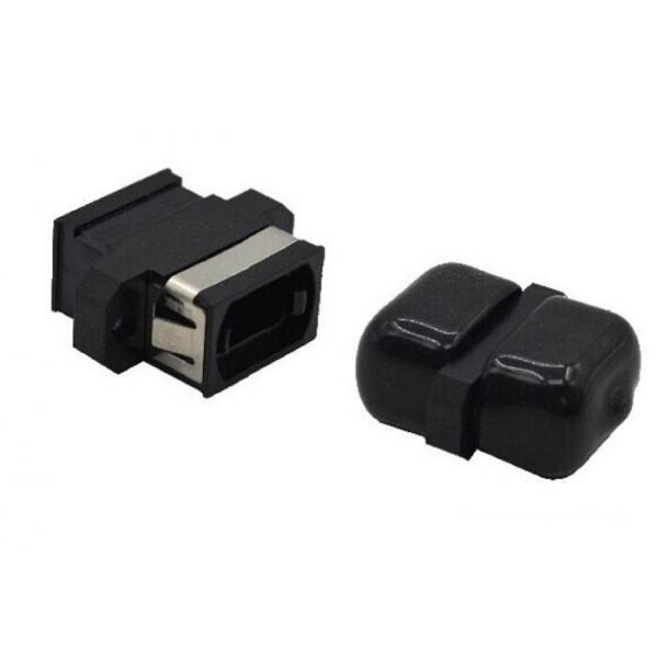 Quality MTP Simplex Optical Cable Adapter Black 12 / 24 Core Flange Coupling Adapter for sale
