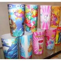China PLASTIC LENTICULAR 16 oz 3d mug lenticular cups with flip effect-custom plastic 3d lenticular plastic cups for gift for sale