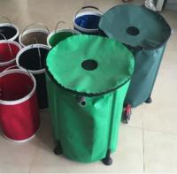China Flexible 100L Collapsible PVC Water Butt Rain Barrel For Garden Rainwater Collector factory