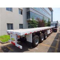 China tri axle flatbed trailer ,flatbed trailer with container lock,3 axle 40ft flatbed trailer factory