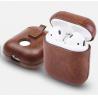 China Shockproof Drop Proof Anti-Lost Carabiner Pu Leather Earphone Protective Bag Cover For Apple Airpod Case factory