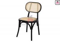 China Lacquered Armless Cane Dining Room Chairs With Ash Wood factory