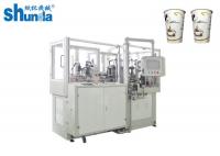 China Single And Double PE Coated Paper Tea Cup Making Machine With Hot Air System factory