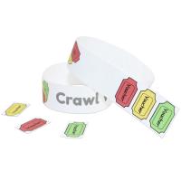 Quality Adjustable Paper Event Wristbands for sale