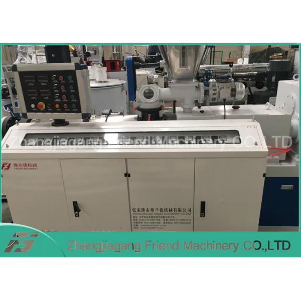 Quality PVC Electrical Pipe Manufacturing Machine With Conical Double Screw Extrude for sale
