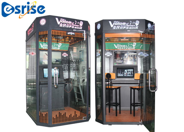 China Easy Dual Game Karaoke Machine , Mobile Vocal Booth Internet Music Database factory