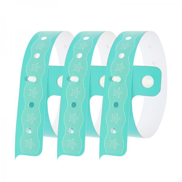 Quality Waterproof PVC Wristbands Personalized Durable Red Event Bracelets for sale