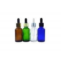 Quality Fluid Delivery Glass Colored Dropper Bottles Easy Refill 19 ml Mouthful Volume for sale