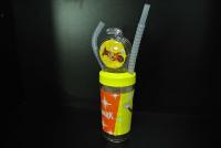 China Yellow Cartoon Water Bottle , Windmill Style Kids Water Bottles With Fun factory
