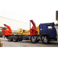 China TITAN 37 tons self loading truck 20ft side lifter truck Side Loader Trailer factory