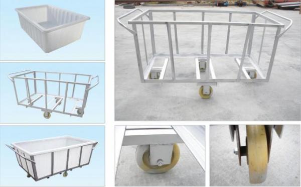 K500 Rotational Plastic laundry trolley cart  with loading capacity 400- 500kg