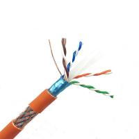 China Aluminum Braid Sftp Cat6 Network Ethernet Lan Cable Bare Copper Conductor factory