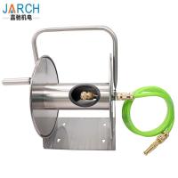 China Heavy Duty Garden Ground Stainless Steel Retractable Hose Reel 100m factory