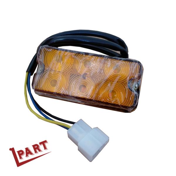 Quality Yellow Flashing Steering LED Forklift Lights 12-80V for sale