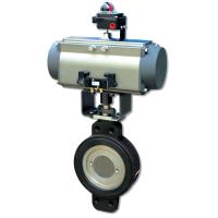 Quality Double Effect Pneumatic Rotary Actuator Control Butterfly Valve for sale