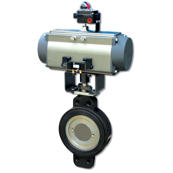 Quality Double Effect Pneumatic Rotary Actuator Control Butterfly Valve for sale