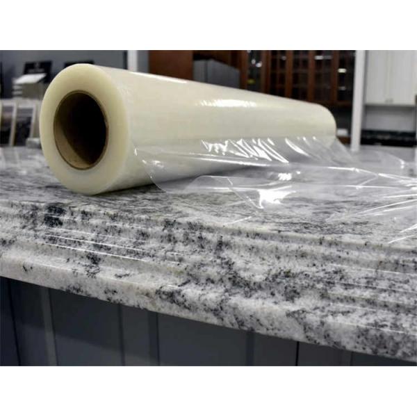 Quality 50 Micron 600 Foot Marble Countertop Protection Film Stone Protective Film for sale