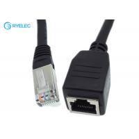 Quality Cat5e Rj45 Male To Female Panel Mount Network Ethernet Extension Cable for sale
