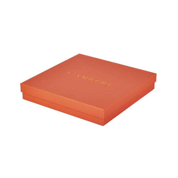 Quality Hard Cardboard Paper Packing Boxes Orange Color With Custom Logo for sale