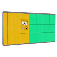 China Smart Storage Rental Luggage Lockers with Advertising Functions For Supermarket Shopping Mall Indoor Use factory