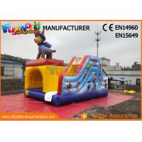 China 0.55mm PVC Tarpaulin Toddler Inflatable Bouncer Slide Fire Retardant factory
