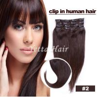 China Smooth Soft Pre Bonded Dip Dye Hair Extensions / Dark Brown Virgin Hair factory