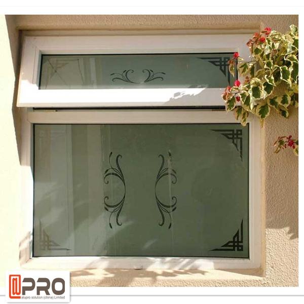 Quality French Vertical Aluminium Double Glazed Awning Windows With Powder Coating for sale