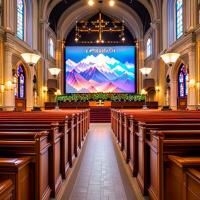 Quality Concise Church Rental LED Screens 2mm Pixel Pitch With Low Maintenance for sale