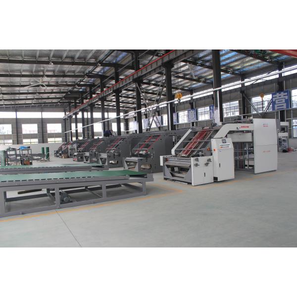 Quality 5 Layers Grey Paperboards Auto Flute Laminator Machine With Litho Paper Feeder for sale
