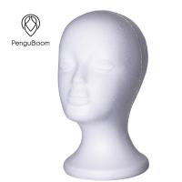 china High Hardness Large Size Male Female Styrofoam Head With Makeup