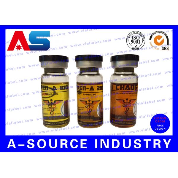 Quality 2ml Sterile Injection Hologram Peptide Bottle Labels Rainbow Color medicine for sale