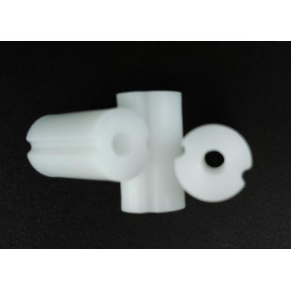 Quality Small Plastic Injection Molding Products , RAL 9011 White POM Spacer Bush 10 X 15mm for sale