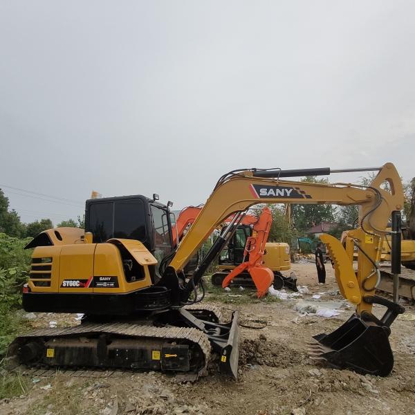 Quality 6000kg Used Sany Excavator Sany SY60C Excavator Pro Crawler Excavator 5km/H for sale