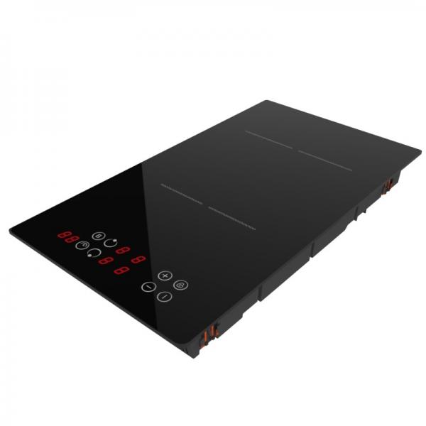 Quality Invisible 2 Plate Induction Hob Bridge Zone , Multifunction Induction Cooker for sale