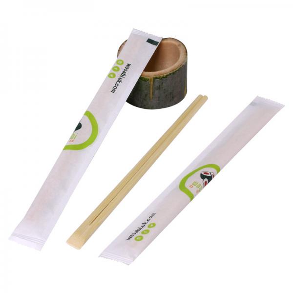 Quality Compostable Camping Chinese Restaurant Chopsticks Paper Packing for sale