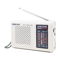 China White AM FM 2 band desktop radios built-in DSP chip outdoor radio player factory