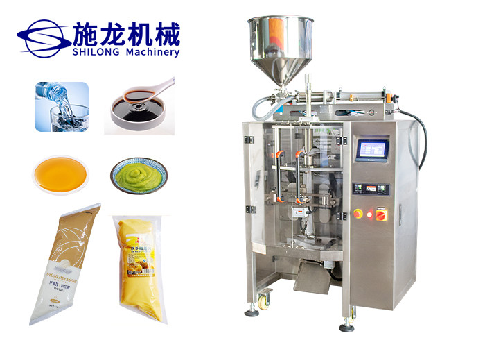 China CPP 45deg Angle Sauce Bag Automatic Liquid Packing Machine SS304 Tomato Paste factory