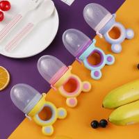 China Portable Silicone Fruit Teether Tasteless , Multiscene Newborn Silicone Pacifier factory
