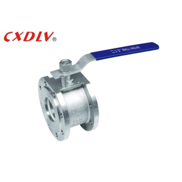 Quality PN25 High Pressure Handle Wafer Floating Ball Valve PTFE PPL Seat for sale