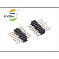 Quality Right Angle SMT Pin Header Connectors 1.27mm pitch Single Row for sale
