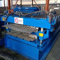 China Gymnasiums 0.3mm 3000w Corrugated Iron Rolling Machine factory