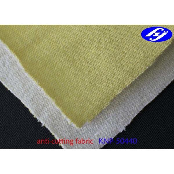 Quality High Strength Cut Resistant Fabric 370G / Abradability Interlock Slash Resistant Fabric for sale