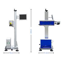 Quality High Speed 30W 60W CO2 Fly Laser Marking Machine CE ISO for sale